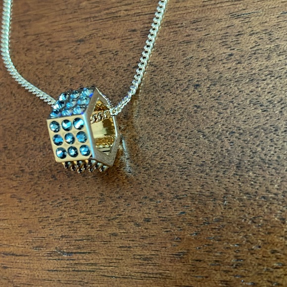 NWT gold All Saints stone pendant - 19 inches - Picture 2 of 4